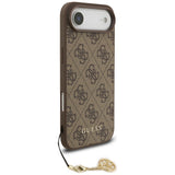 Husa de protectie Guess Hardcase 4G Charm Cradle MagSafe (GUHMP17MGF4GCW) compatibil cu iPhone 17 Air, Maro