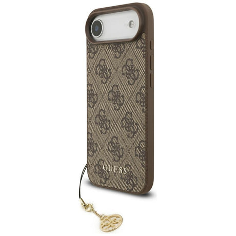 Husa de protectie Guess Hardcase 4G Charm Cradle MagSafe (GUHMP17MGF4GCW) compatibil cu iPhone 17 Air, Maro