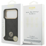 Husa de protectie Guess Hardcase 4G Strass Logo MagSafe (GUHMP17LP4GRMDEK) compatibil cu iPhone 17 Pro, Negru