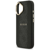 Husa de protectie Guess Hardcase 4G Stripe MagSafe (GUHMP17SPG4SEMCK) compatibil cu iPhone 17, Negru