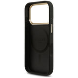 Husa de protectie Guess Hardcase 4G Stripe MagSafe (GUHMP17XPG4SEMCK) compatibil cu iPhone 17 Pro Max, Negru