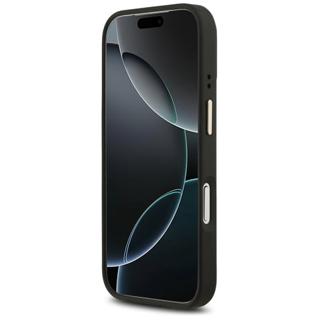 Husa de protectie Guess Hardcase 4G Stripe MagSafe (GUHMP17XPG4SEMCK) compatibil cu iPhone 17 Pro Max, Negru