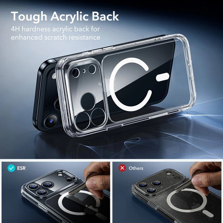 Folie de protectie ESR Classic Hybrid HaloLock compatibil cu iPhone 17 Pro, Transparent
