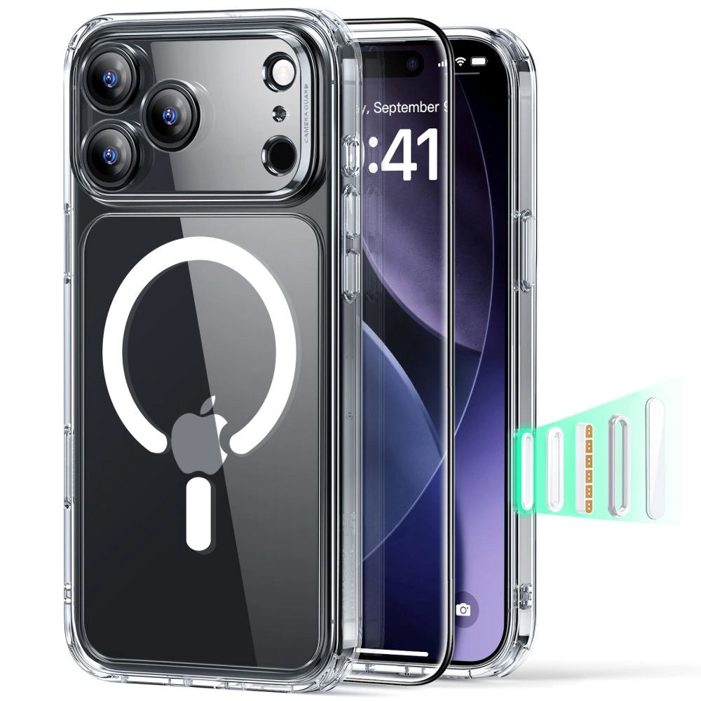 Folie de protectie ESR Classic Hybrid HaloLock compatibil cu iPhone 17 Pro Max, Transparent