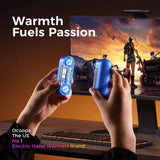 Ocoopa Hand Warmer UT2s GamerPro (UT4103-RD), with Power Bank, Magnetic Design, 7 LED Lights, Type-C, 18W, 2x5000mAh, Rosu