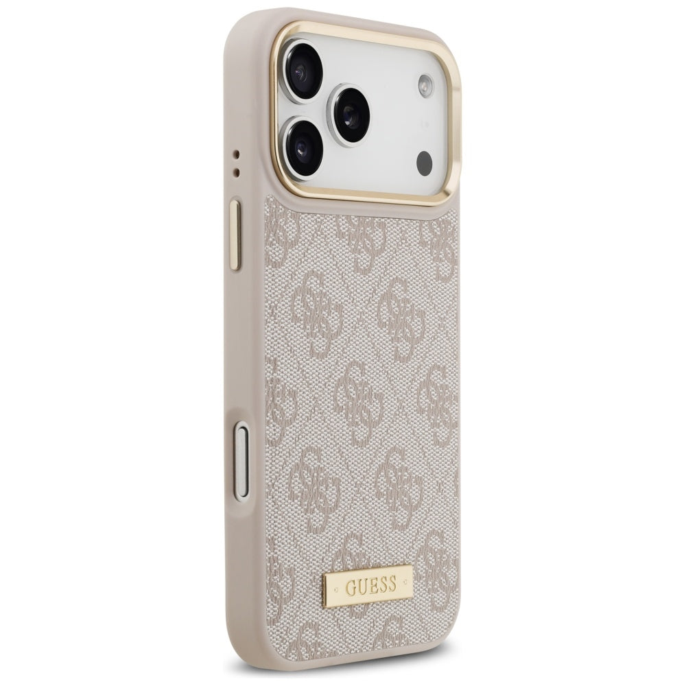 Husa de protectie Guess Hardcase 4G compatibil cu iPhone 17 Pro Max, Roz