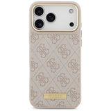 Husa de protectie Guess Hardcase 4G compatibil cu iPhone 17 Pro Max, Roz