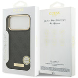 Husa de protectie Guess Hardcase 4G compatibil cu iPhone 17 Pro Max, Negru