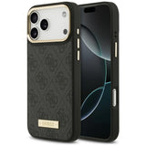 Husa de protectie Guess Hardcase 4G compatibil cu iPhone 17 Pro Max, Negru
