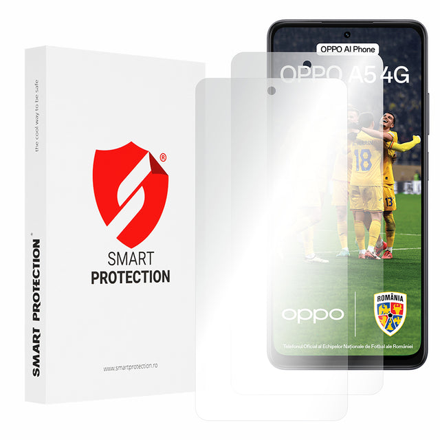 Folie de protectie Smart Protection Premium Classic (set de 2) compatibil cu Oppo A5 4G / A5 5G, Transparent