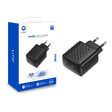 Incarcator Lito (LC22), 2x Type-C Output, PD45W, GaN, PC Fireproof, EU Plug, Negru
