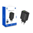 Incarcator Lito (LC25), 2x Type-C, USB Output, PD65W, GaN, PC Fireproof, EU Plug, Negru