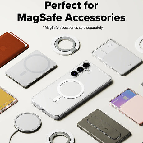 Husa de protectie Ringke Fusion MagSafe compatibil cu Samsung Galaxy S25 FE, Transparent