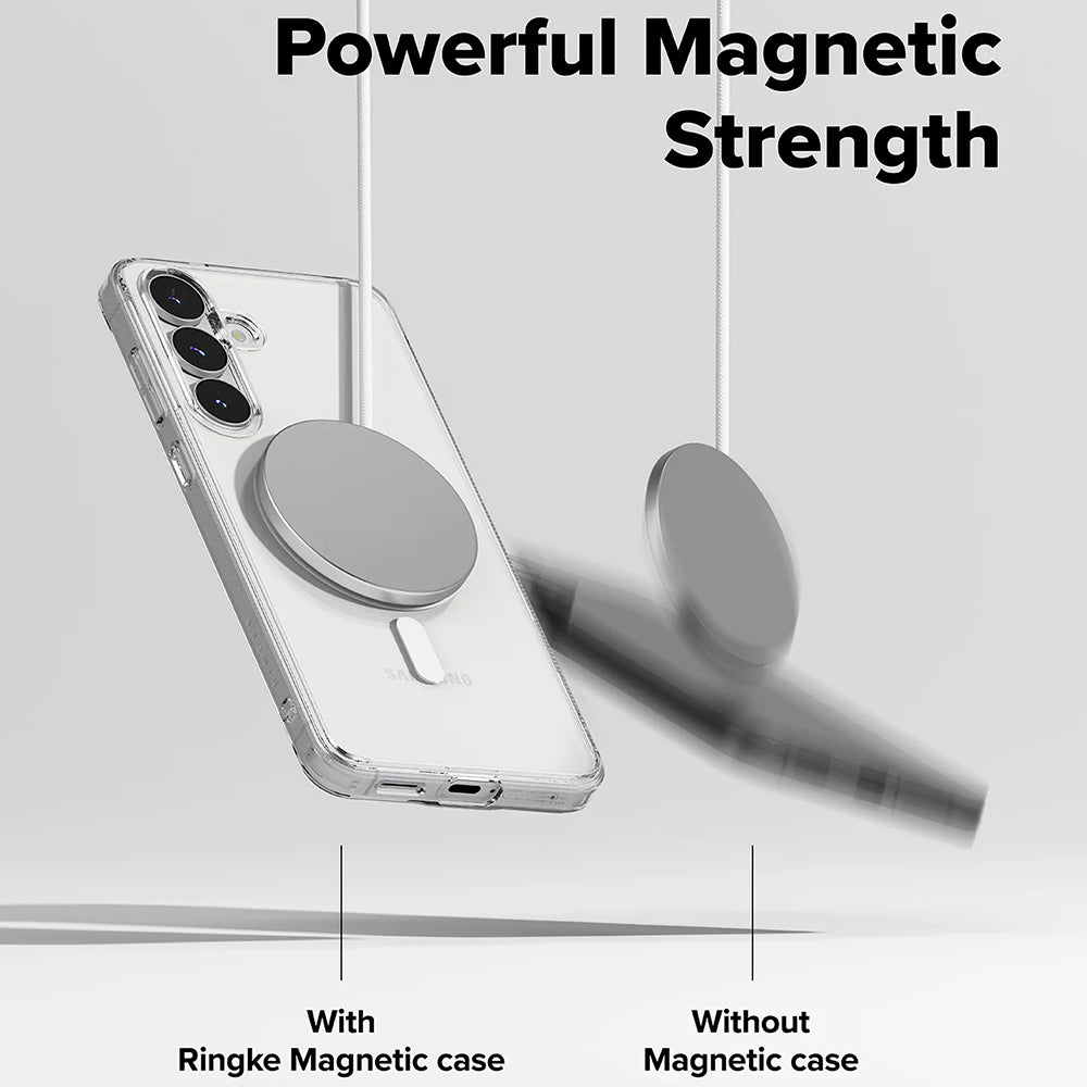 Husa de protectie Ringke Fusion MagSafe compatibil cu Samsung Galaxy S25 FE, Transparent
