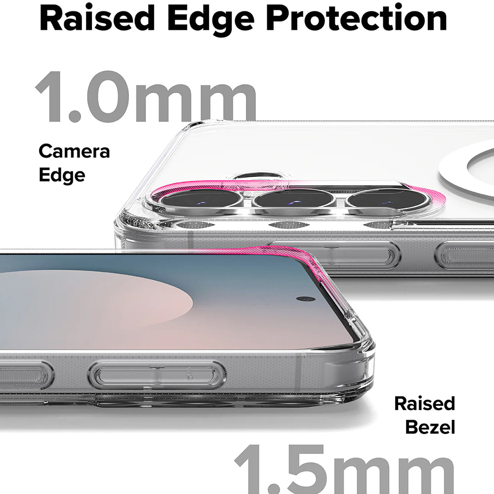 Husa de protectie Ringke Fusion MagSafe compatibil cu Samsung Galaxy S25 FE, Transparent