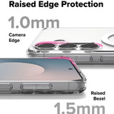 Husa de protectie Ringke Fusion MagSafe compatibil cu Samsung Galaxy S25 FE, Transparent