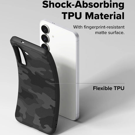 Husa de protectie Ringke Onyx compatibil cu Samsung Galaxy S25 FE, Camo Black