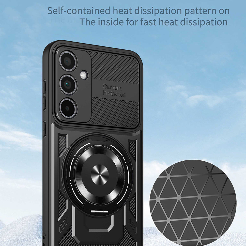 Husa de protectie Techsuit RuggedCam compatibil cu Samsung Galaxy A17 5G / A17 4G / M17 / F17, Gri