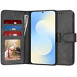 Husa de protectie Techsuit Diary Book compatibil cu Samsung Galaxy S25 FE, Negru
