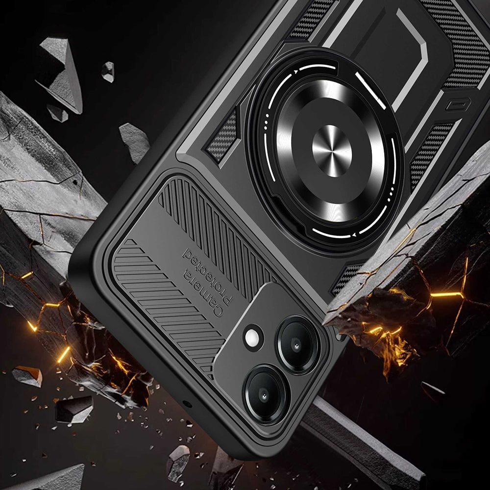 Husa de protectie Techsuit RuggedCam compatibil cu Samsung Galaxy A07 4G, Gri