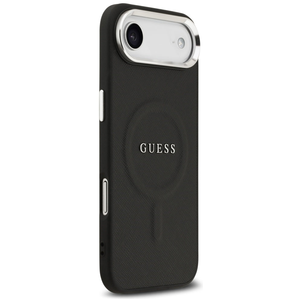 Husa de protectie Guess Hardcase Classic Logo MagSafe (GUHMP17MPSAREGSK) compatibil cu iPhone 17 Air, Negru