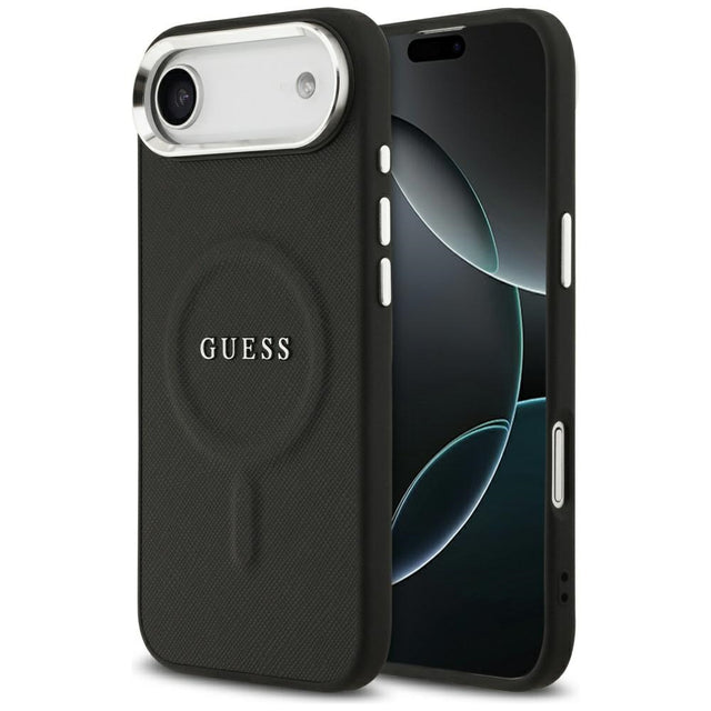 Husa de protectie Guess Hardcase Classic Logo MagSafe (GUHMP17MPSAREGSK) compatibil cu iPhone 17 Air, Negru