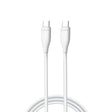 Cablu Lito Liquid Silicone (LD03), Type-C to Type-C, Fast Charging, 60W, 1m, Alb