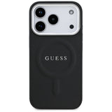 Husa de protectie Guess Hardcase Classic Logo MagSafe (GUHMP17LPSAREGSK) compatibil cu iPhone 17 Pro, Negru