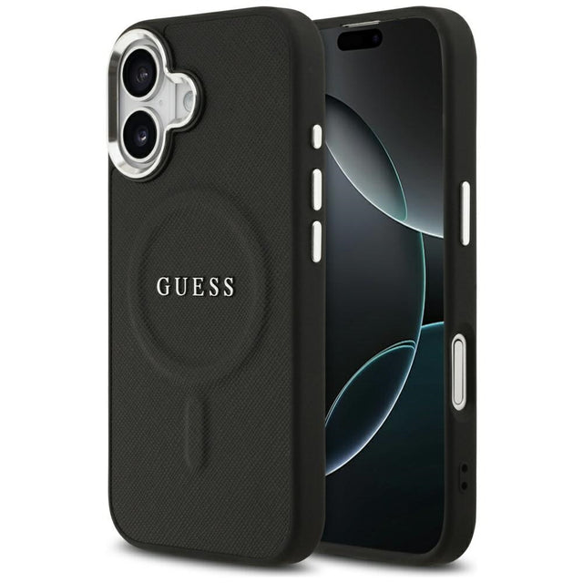 Husa de protectie Guess Hardcase Classic Logo MagSafe (GUHMP17SPSAREGSK) compatibil cu iPhone 17, Negru
