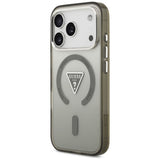 Husa de protectie Guess IML Gradient Triangle Logo MagSafe (GUHMP17LHGTMLCGA) compatibil cu iPhone 17 Pro, Kaki