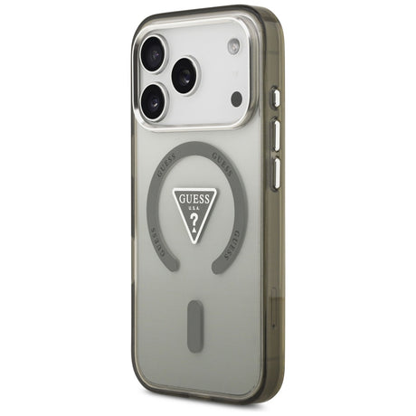 Husa de protectie Guess IML Gradient Triangle Logo MagSafe (GUHMP17LHGTMLCGA) compatibil cu iPhone 17 Pro, Kaki