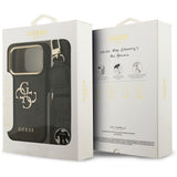 Husa de protectie Guess Big 4G Classic Logo with Big Strap Metal Buttons (GUHCP17LP4G4BCSK) compatibil cu iPhone 17 Pro, Negru