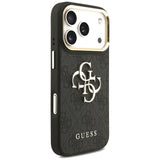 Husa de protectie Guess Big 4G Classic Logo with Big Strap Metal Buttons (GUHCP17LP4G4BCSK) compatibil cu iPhone 17 Pro, Negru