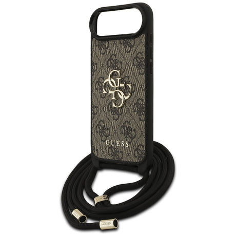 Husa de protectie Guess Crossbody Cord 4G Big Logo (GUHCP17MP4GMGCRW) compatibil cu iPhone 17 Air, Maro
