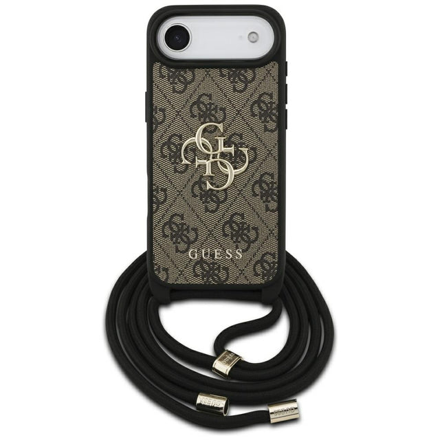 Husa de protectie Guess Crossbody Cord 4G Big Logo (GUHCP17MP4GMGCRW) compatibil cu iPhone 17 Air, Maro