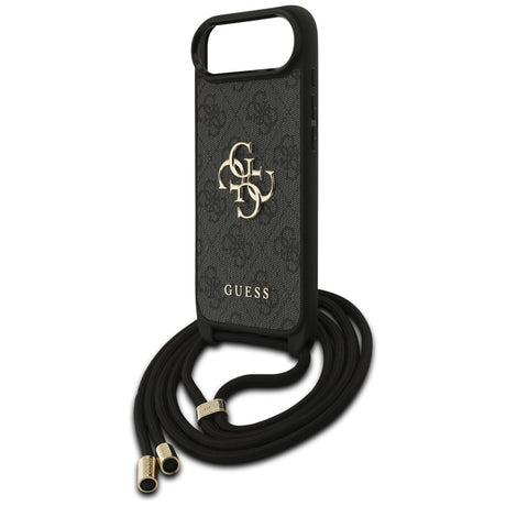 Husa de protectie Guess Crossbody Cord 4G Big Logo (GUHCP17MP4GMGCRK) compatibil cu iPhone 17 Air, Negru