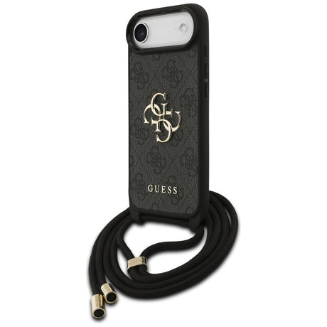 Husa de protectie Guess Crossbody Cord 4G Big Logo (GUHCP17MP4GMGCRK) compatibil cu iPhone 17 Air, Negru