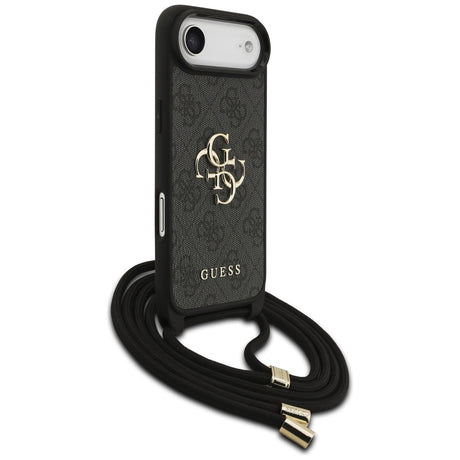 Husa de protectie Guess Crossbody Cord 4G Big Logo (GUHCP17MP4GMGCRK) compatibil cu iPhone 17 Air, Negru