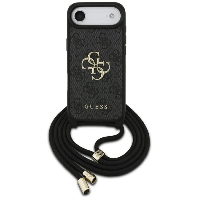 Husa de protectie Guess Crossbody Cord 4G Big Logo (GUHCP17MP4GMGCRK) compatibil cu iPhone 17 Air, Negru