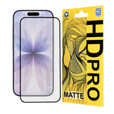 Folie de protectie Lito HD Pro Matte compatibil cu iPhone 17 / iPhone 16 Pro, Negru