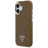 Husa de protectie Guess Hardcase Triangle Logo MagSafe (GUHMP17SPSDTSCMW) compatibil cu iPhone 17, Maro