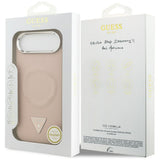 Husa de protectie Guess Hardcase Triangle Logo MagSafe (GUHMP17MPSDTSCMP) compatibil cu iPhone 17 Air, Roz