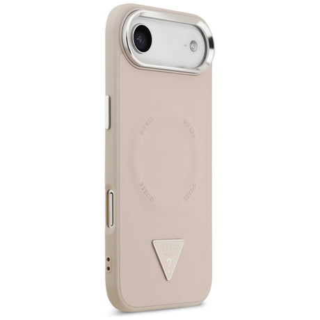 Husa de protectie Guess Hardcase Triangle Logo MagSafe (GUHMP17MPSDTSCMP) compatibil cu iPhone 17 Air, Roz