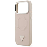 Husa de protectie Guess Hardcase Triangle Logo MagSafe (GUHMP17XPSDTSCMP) compatibil cu iPhone 17 Pro Max, Roz