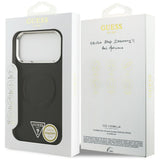 Husa de protectie Guess Hardcase Triangle Logo MagSafe (GUHMP17XPSDTSCMK) compatibil cu iPhone 17 Pro Max, Negru