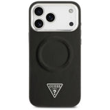 Husa de protectie Guess Hardcase Triangle Logo MagSafe (GUHMP17XPSDTSCMK) compatibil cu iPhone 17 Pro Max, Negru