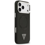 Husa de protectie Guess Hardcase Triangle Logo MagSafe (GUHMP17XPSDTSCMK) compatibil cu iPhone 17 Pro Max, Negru