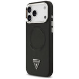 Husa de protectie Guess Hardcase Triangle Logo MagSafe (GUHMP17XPSDTSCMK) compatibil cu iPhone 17 Pro Max, Negru