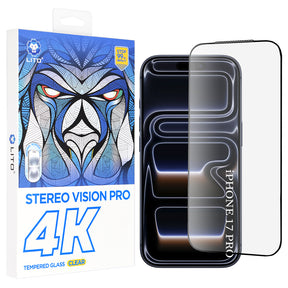 Folie de protectie Lito D+ Max 4K compatibil cu iPhone 17 Pro, Negru