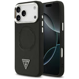 Husa de protectie Guess Hardcase Triangle Logo MagSafe (GUHMP17LPSDTSCMK) compatibil cu iPhone 17 Pro, Negru